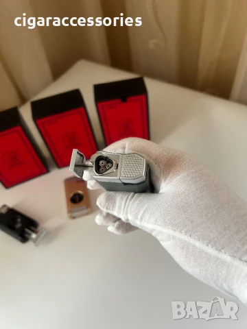 Луксозна запалка с резачка за пури Guevara – 3 цвята, снимка 11 - Запалки - 50644652