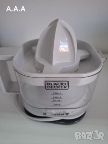Цитрус преса сокоизтисквачка Black&Decker BXCJ25E, 25W, 350 мл, снимка 4 - Сокоизстисквачки и цитрус преси - 52212129