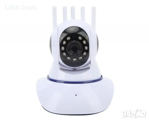 🎥🎥Домашна Wi-Fi камера за видеонаблюдение с 5 антени – 2MP HD 1080P 🔎✔, снимка 1 - HD камери - 49318679