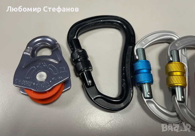 Алпийска макара PETZL Oscillante и 4бр карабинер SINGING ROCK  , снимка 3 - Спортна екипировка - 52749996