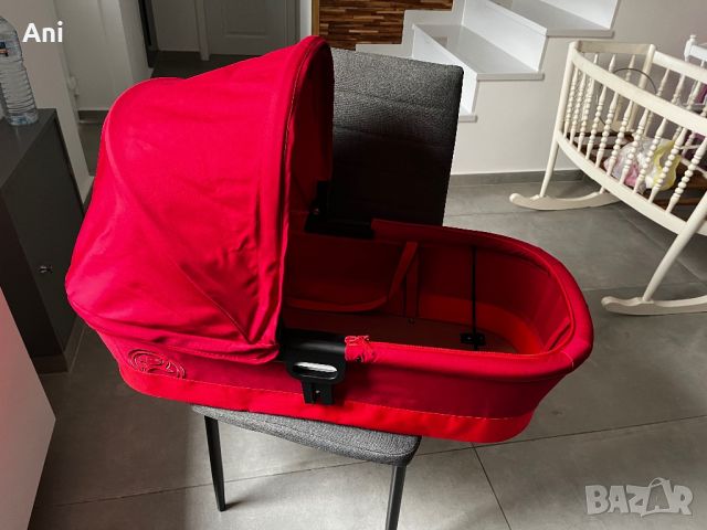 Cybex Carry Cot M hot and spicy red кош за новородено, снимка 8 - Детски колички - 45335088