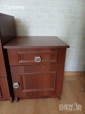 Комплект спалня, гардероб, тоалетка и две нощни щкафчета, снимка 12 - Спални и легла - 51633182