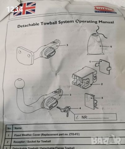 Демонтируем теглич  Witter със заключване, снимка 6 - Аксесоари и консумативи - 45149796