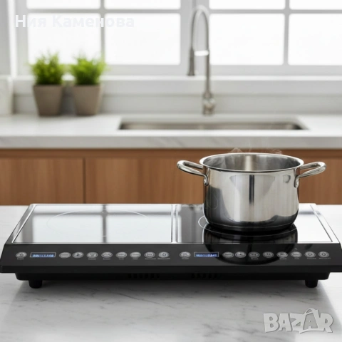 Двоен индукционен котлон Home Star HS-IND2002, снимка 3 - Котлони - 53013014