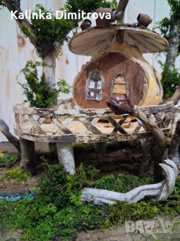 Къщичка на дърво-ръчна изработка., снимка 8 - Декорация за дома - 52339110
