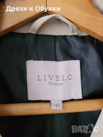 Бежов тренч с ципове LIVELO , снимка 4 - Палта, манта - 51863297