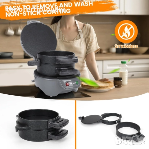 Уред за бургери Orvica,Гаранция, снимка 7 - Тостери - 51941673