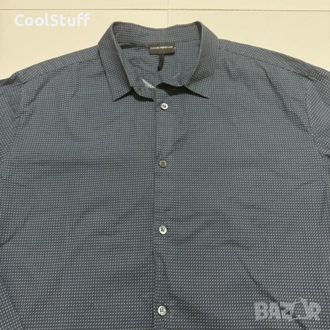 Оригинална Мъжка Риза Emporio Armani Размер XL, снимка 2 - Ризи - 53935031