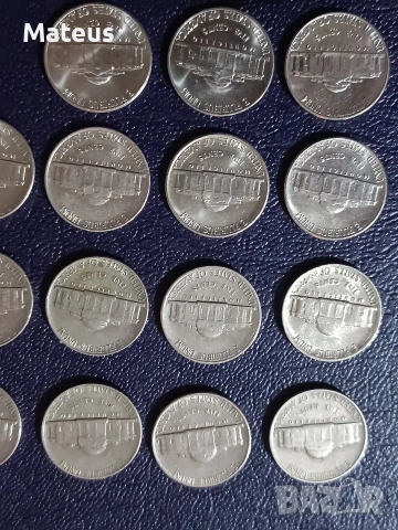 Монети 5 Цента САЩ , снимка 5 - Нумизматика и бонистика - 53649252