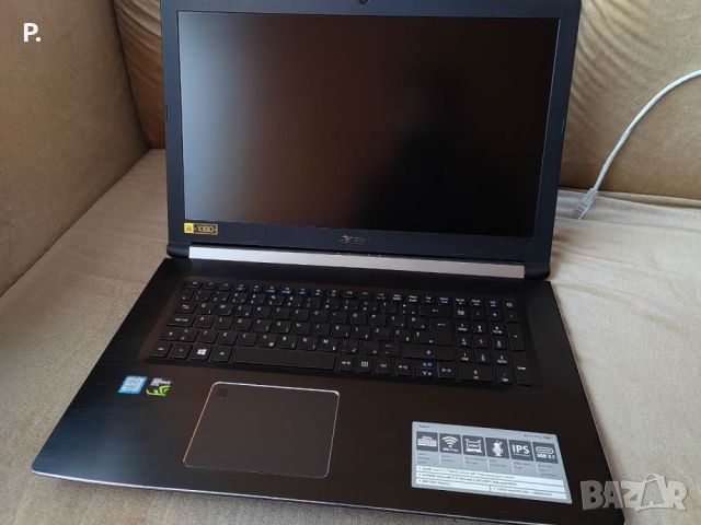  Геймърски Acer 17"/8GB/500SSD/NVidiaMX150, снимка 1 - Лаптопи за работа - 44899532