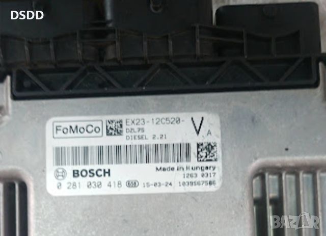Компютър двигател / ECU EX2312C520VA 0281030418 за Jaguar XF X250 2.2 D, снимка 2 - Части - 45743684