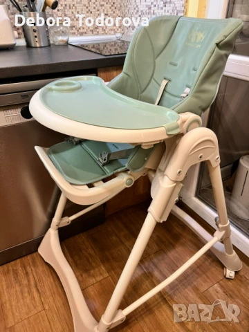Бебешко столче за хранене Moni CHocolate, снимка 7 - Столчета за хранене - 54090268