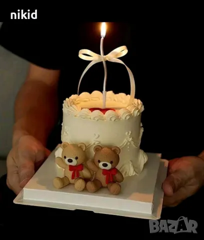 мече пластмасова фигурка играчка за украса торта топер и игра, снимка 2 - Фигурки - 48790876