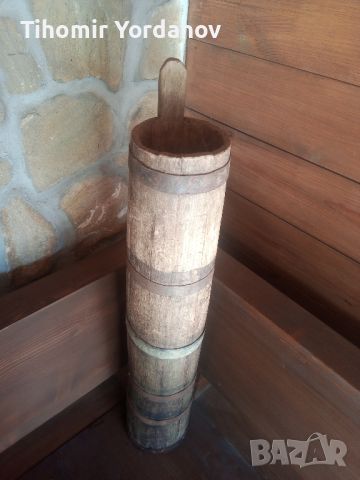 Стара дървена буталка за масло., снимка 8 - Антикварни и старинни предмети - 45680675