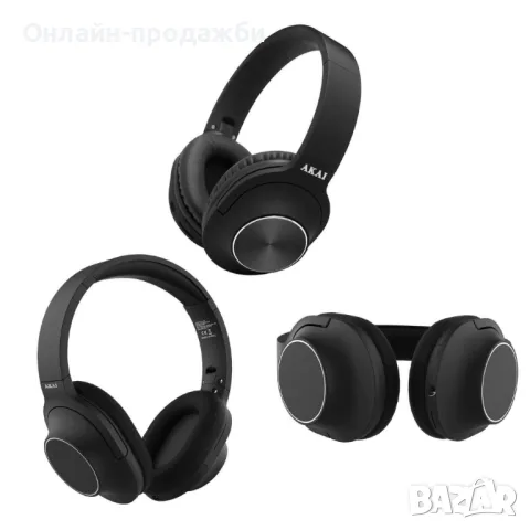 Безжични слушалки с Bluetooth, време за възпроизвеждане 7 часа, радио AKAI BTH-P23, снимка 2 - Слушалки и портативни колонки - 48738775