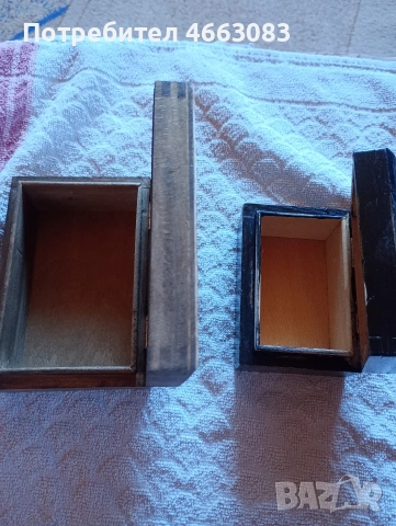 Лот дървени кутии с нарисувани икони!, снимка 4 - Антикварни и старинни предмети - 53041516