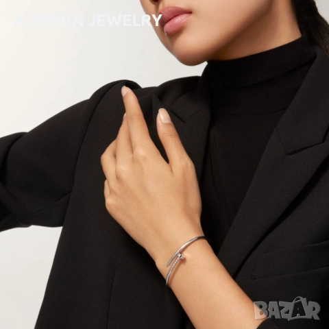 CARTIER Nail Juste un Clou Small Model Thin Silver Гривна Пирон, снимка 7 - Гривни - 52916811