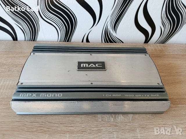 Усилвател Mac Audio MPX Mono (моноблок), снимка 2 - Ресийвъри, усилватели, смесителни пултове - 53580766