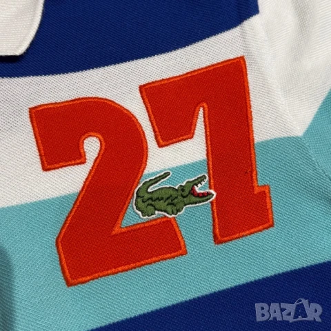 Мъжка тениска с яка Lacoste 27 | L размер, снимка 4 - Тениски - 50899651