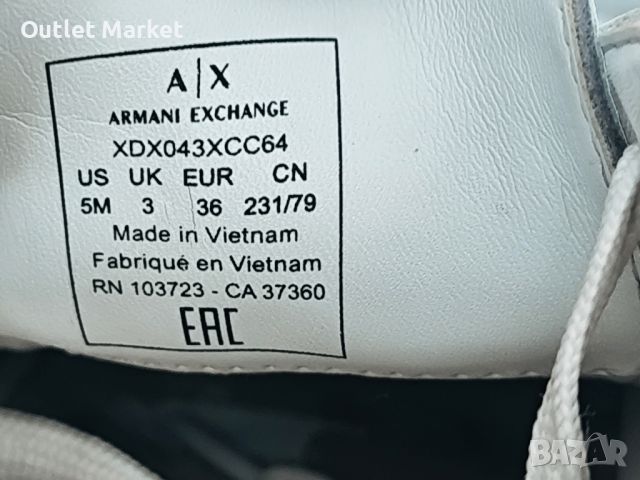 Дамски обувки Armani Exchange , снимка 6 - Маратонки - 46233237