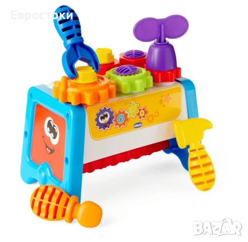 Chicco 2 в 1 "Gear & Workbench" Маса с инструменти, снимка 3 - Образователни игри - 45265416