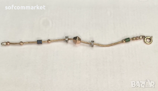 Златна гривна 14К - 5.46 гр., снимка 2 - Гривни - 52933933