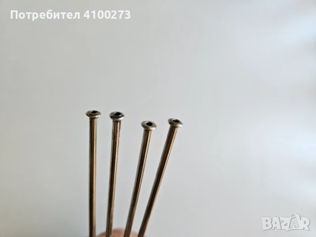 Сребърни коктейлни лъжички - 4 бр. - 800 сребро, снимка 4 - Прибори за хранене, готвене и сервиране - 51083708