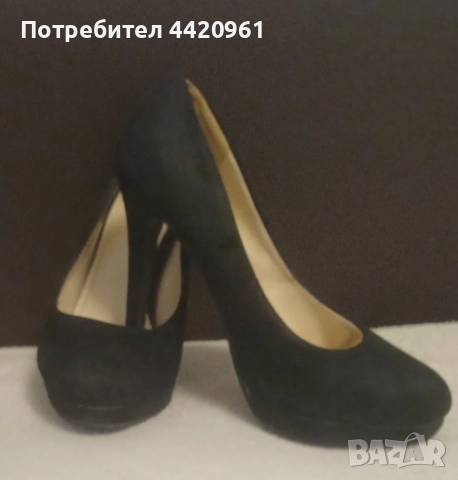 Елегантни велурени обувки , снимка 4 - Дамски елегантни обувки - 51870807