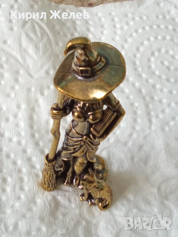 Бронзова фигурка на баба Яга 45052, снимка 5 - Колекции - 54170770