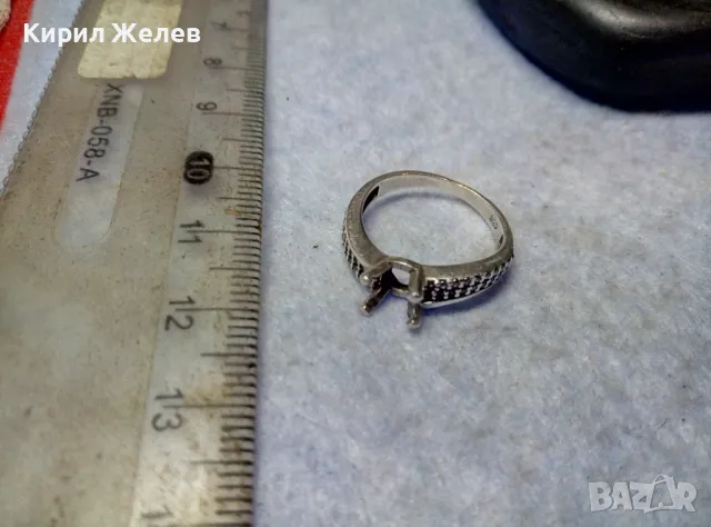СРЕБЪРЕН ПРЪСТЕН Тип ГОДЕЖЕН СРЕБРО 925 с ЦИРКОНИ и ГНЕЗДО За ВГРАЖДАНЕ на СКЪПОЦЕНЕН КАМЪК 49719, снимка 10 - Пръстени - 49757633