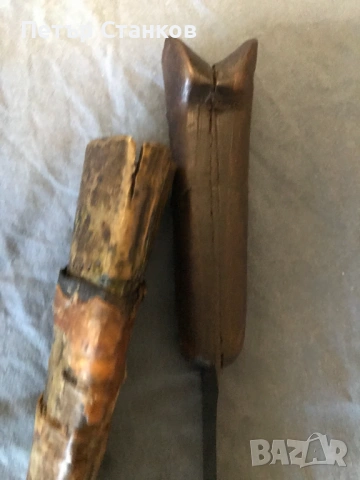 Стар овчарски нож с кания, каракулак, снимка 6 - Антикварни и старинни предмети - 54025590