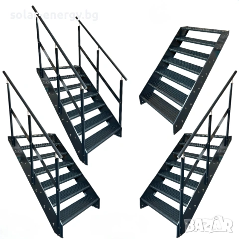 Метално стълбище 7 стъпала | Външни стълби | Поцинковано