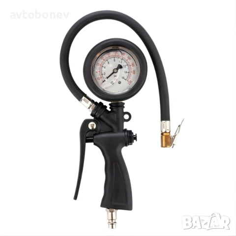 Пистолет за въздух с манометър, с глицерин