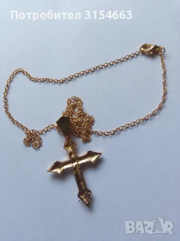 Колие с кръст , снимка 2 - Колиета, медальони, синджири - 50087304