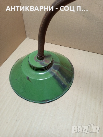 Соц Стара Емайлирана Лампа. , снимка 4 - Антикварни и старинни предмети - 52841209