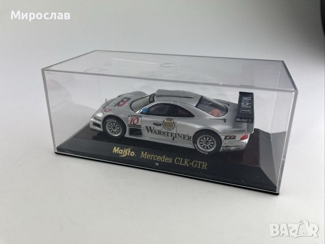 1:43 Maisto Mercedes-Benz CLK - GTR ИГРАЧКА МОДЕЛ КОЛИЧКА, снимка 5 - Колекции - 45478320