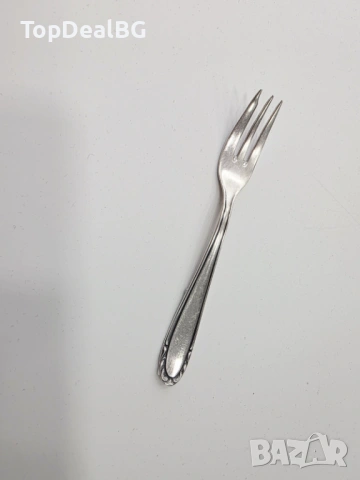 Сребърна виличка, снимка 4 - Прибори за хранене, готвене и сервиране - 54218585