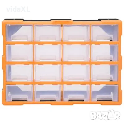 vidaXL Шкаф органайзер с 16 средни чекмеджета, 52x16x37 см(SKU:149601), снимка 4 - Шкафове - 49194878