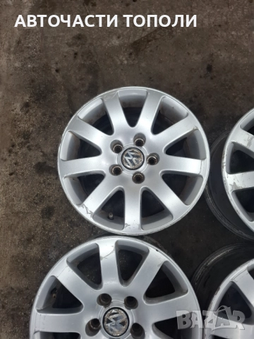 Алуминиеви джанти 5х112мм 15цола Ауди Фолкссаген Шкода, снимка 5 - Гуми и джанти - 52458031