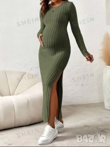 SHEIN еластична рокля за бременни, XL, снимка 1 - Рокли - 46851969