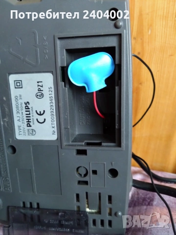 Радио с часовник и една аларма Philips AJ3080/00, снимка 6 - Радиокасетофони, транзистори - 53493642