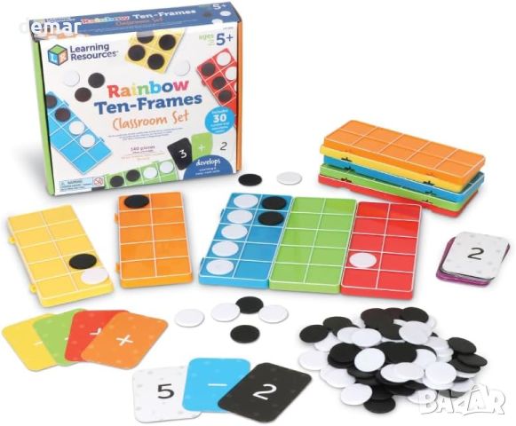 Комплект игра за обучение по математика за деца 5+ год., снимка 1 - Образователни игри - 45372345