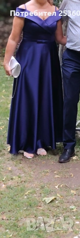 елегантна сатенена рокля, снимка 3 - Рокли - 53865699