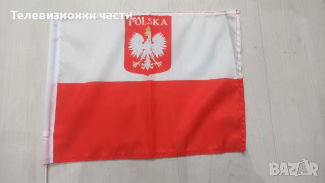 Малко знаме на Полша Polska Poland 39 на 30см, снимка 3 - Футбол - 45557004