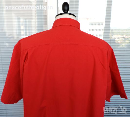 Paul Smith - елегантна  мъжка  маркова червена риза с къс ръкав размер XXL , снимка 8 - Ризи - 45269137