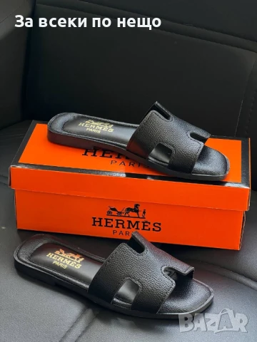 Hermes Дамски Чехли Хермес - 3 Налични Цвята Код E546, снимка 3 - Чехли - 50803681