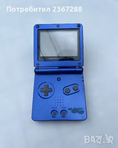 Nintendo Gameboy Advance SP Kyogre Edition + Pokémon Gold Version, снимка 2 - Игри за Nintendo - 46929331