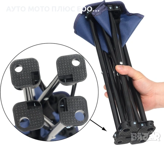 Преносимо сгъваемо Столче за къмпинг с метална рамка., снимка 5 - Къмпинг мебели - 53923233