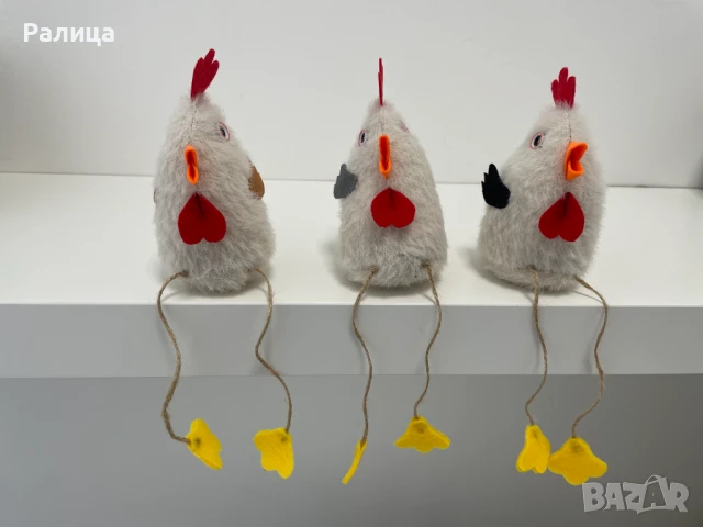 Великденски пиленца от плат, снимка 4 - Декорация за дома - 50699062