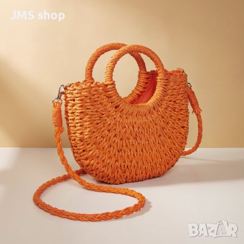 Малка дамска всесезонна овална чанта с шнур, 6цвята , снимка 6 - Чанти - 45616896